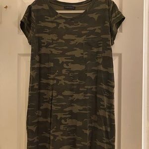 camo t shirt dress
